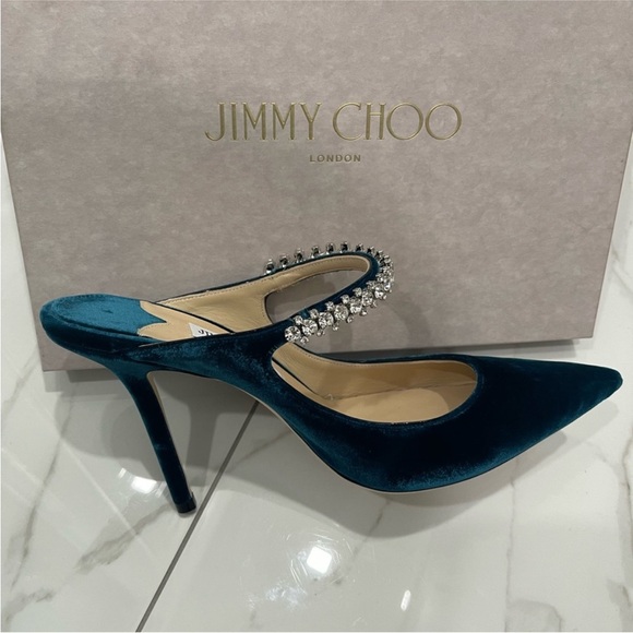 JIMMY CHOO
Bing Crystal-Embellished Velvet Mules - Picture 3 of 8